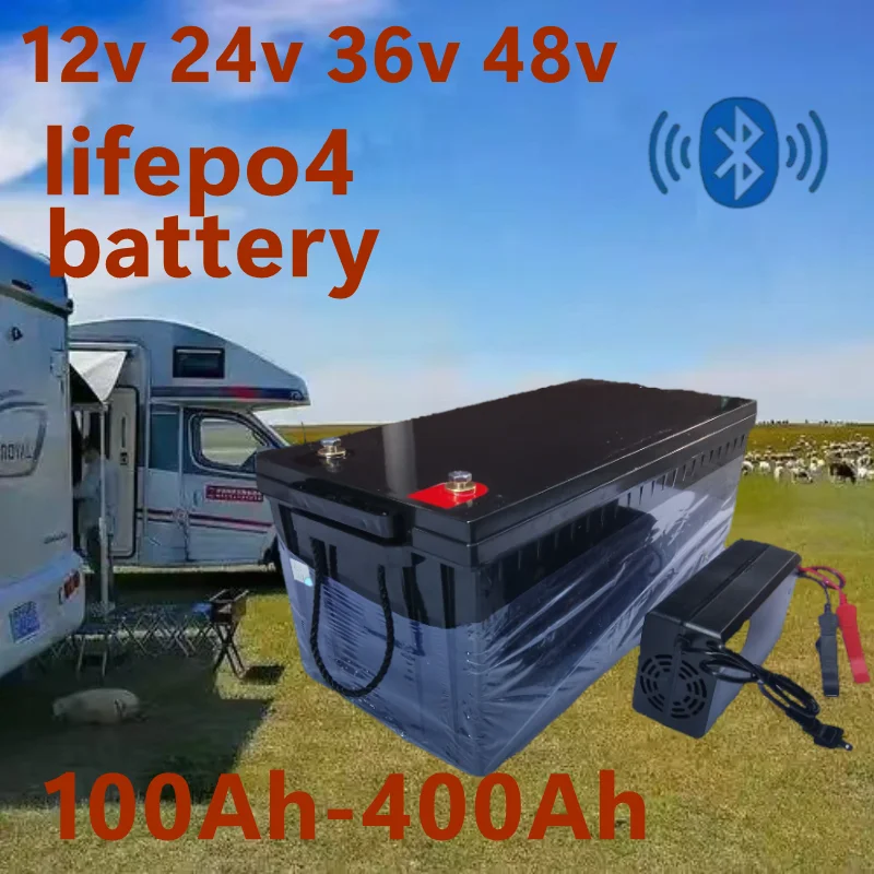 Lifepo4 12V 100Ah Bms Bluetooth - À prova d'água 12v 200ah 150ah