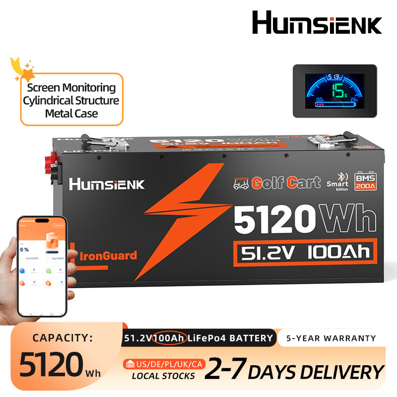 Lifepo4 12V 100Ah Bms Bluetooth - Bateria LiFePO4 Humsienk 48V 100Ah Especializada