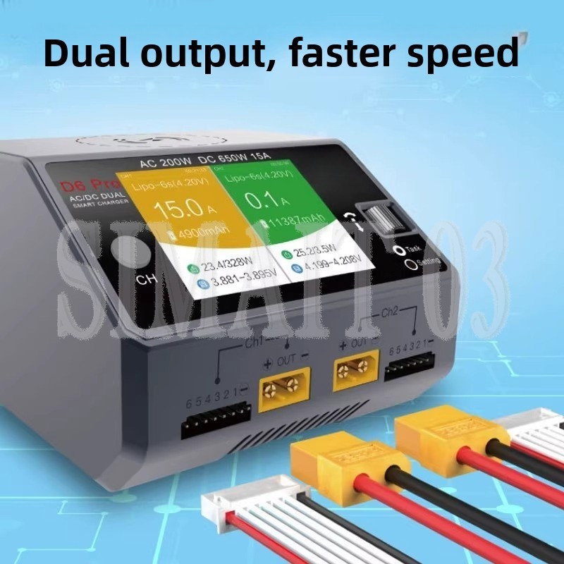 Hota D6 Pro Dual Lipo Charger - Carregador Inteligente HOTA D6 Pro |