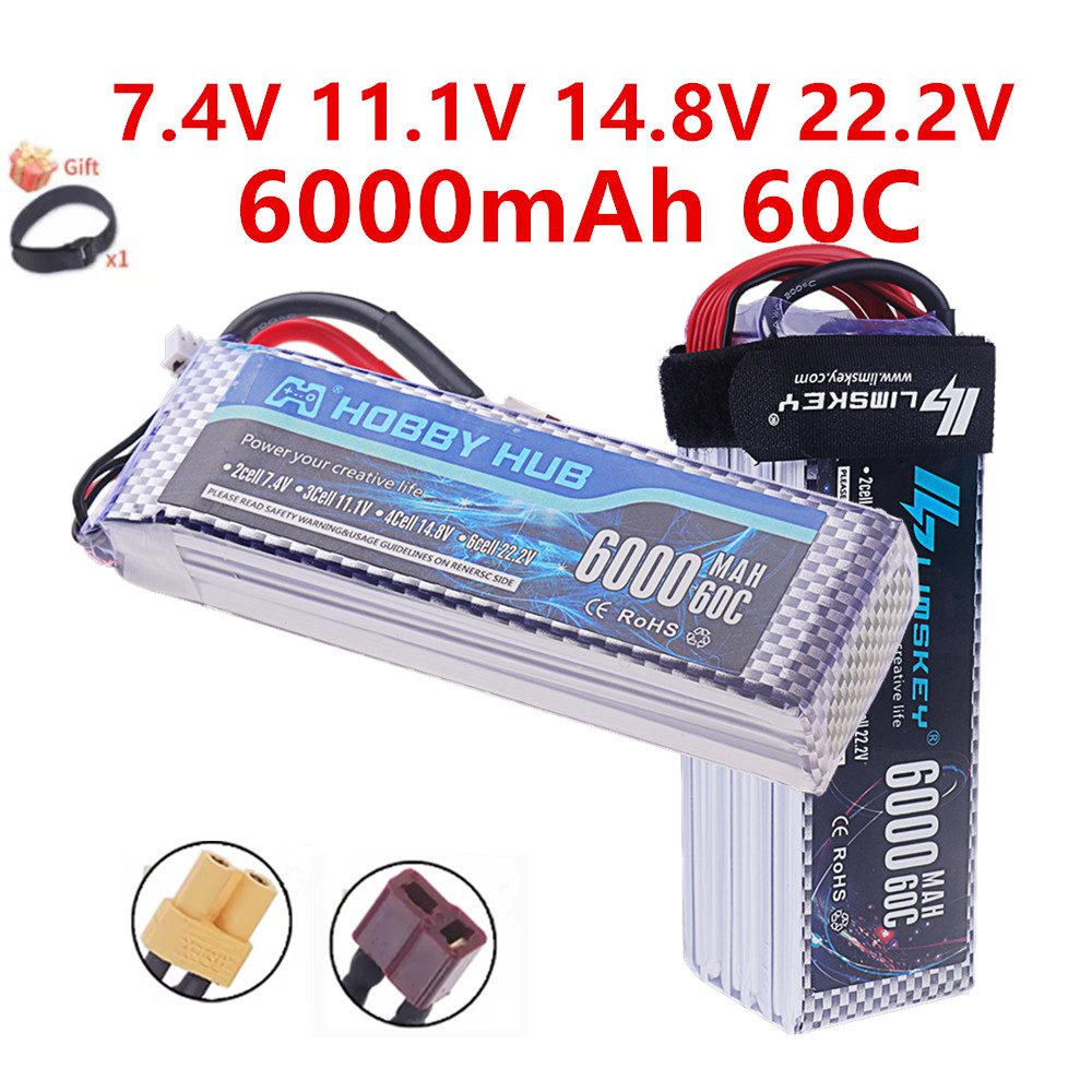 4S Lipo Battery 14.8V 6000Mah - Bateria Lipo 2S 3S 4S 6S