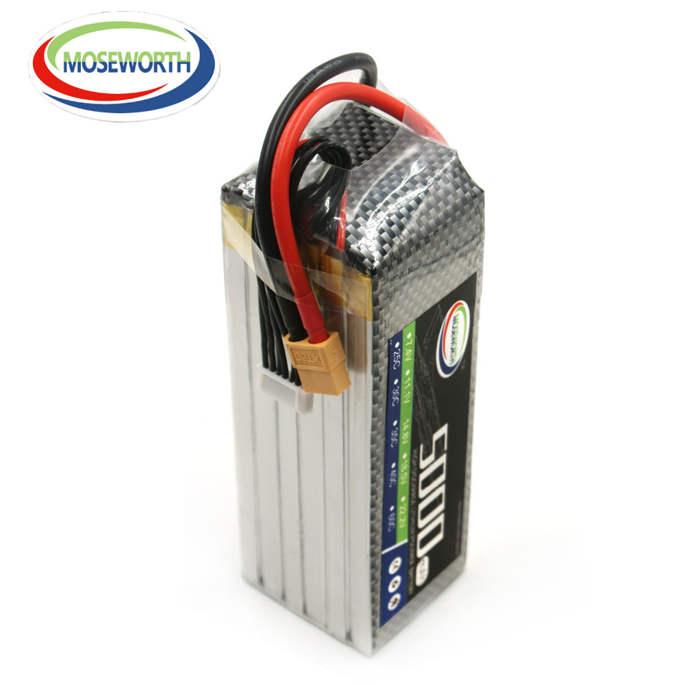 6S Lipo Battery 22.2V 5000Mah - Bateria LiPo para RC Drone, Brinquedo