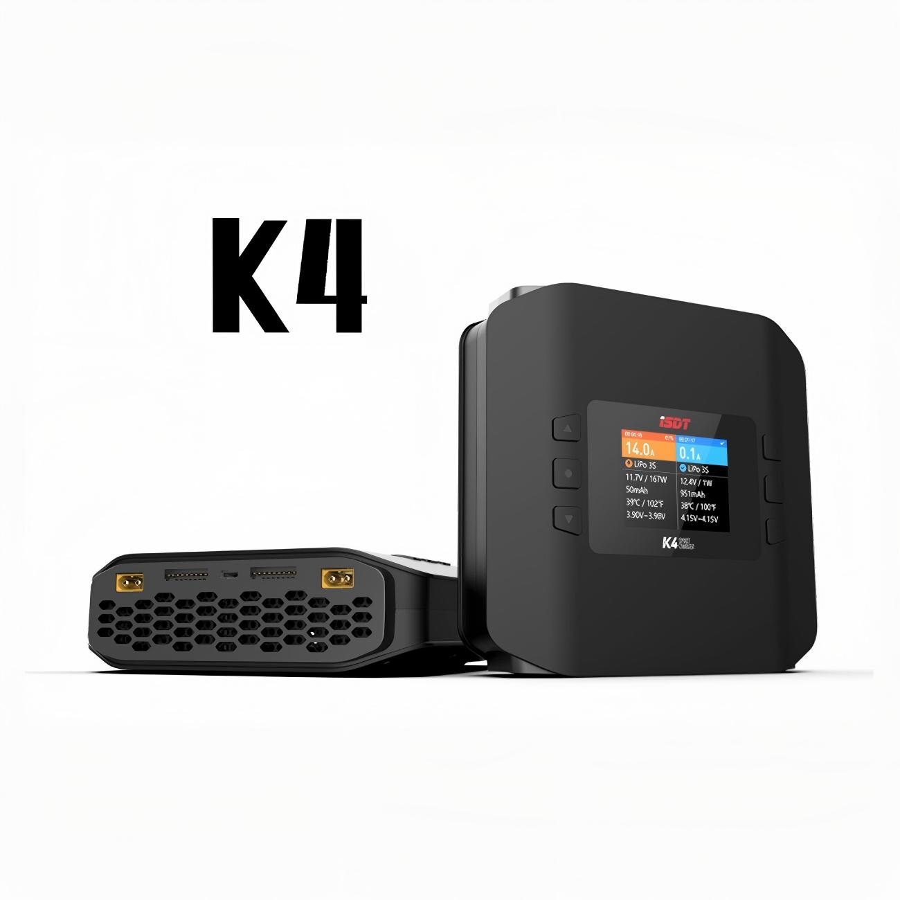 Isdt K4 Dual Lipo Charger - Carregador de Balanço Inteligente de Canal