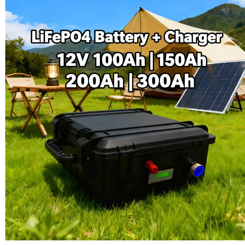Lifepo4 12V 100Ah Bms Bluetooth - Bateria de fosfato de ferro-lítio Lifepo4