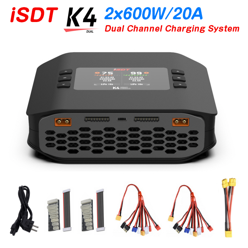 Carregador Inteligente de Bate - Isdt K4 Dual Lipo Charger avaliação e preço