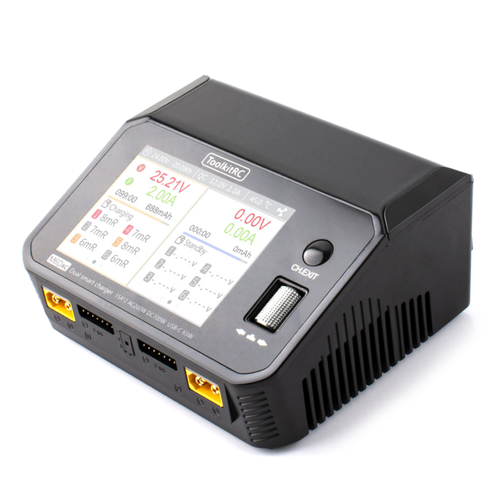 Carregador e Descarregador Int - Toolkitrc M6Dac Smart Charger avaliação e preço