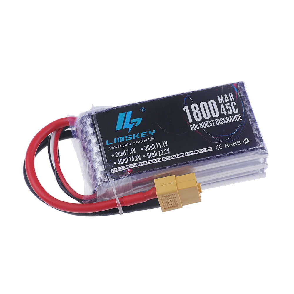 Bateria lipo 2s 3s 4S 6s 7.4v  - 4S Lipo Battery 14.8V 6000Mah avaliação e preço