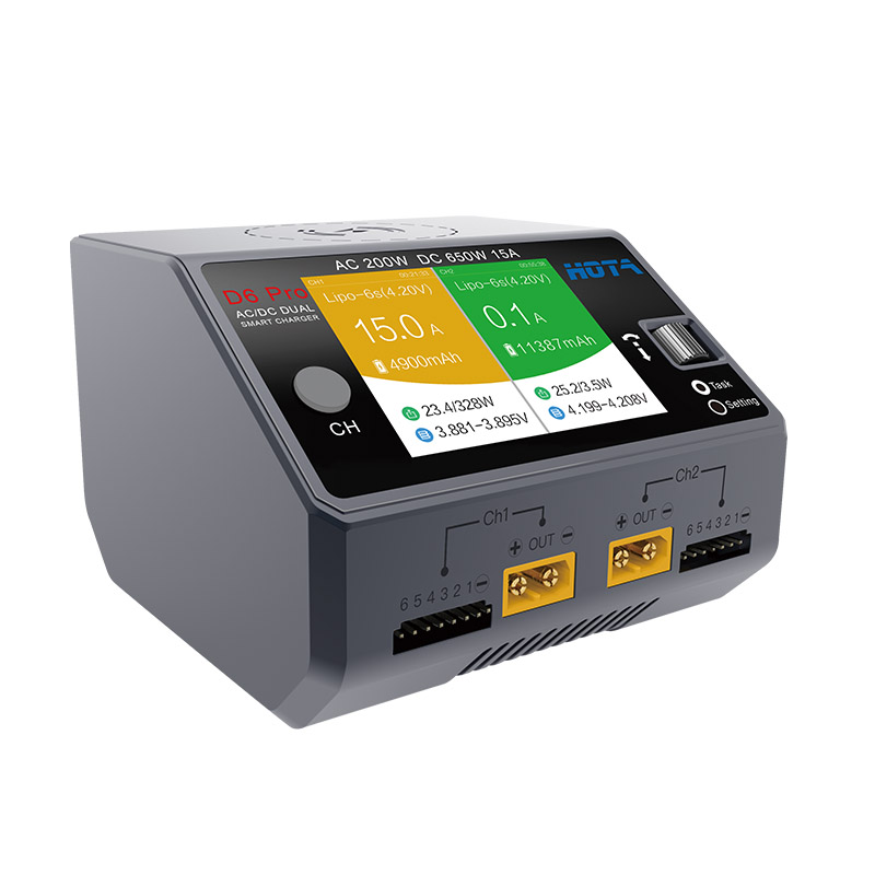 HOTA-Carregador de dupla canal - Hota D6 Pro Dual Lipo Charger avaliação e preço