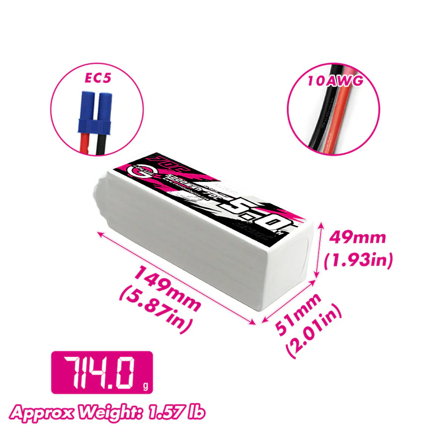 Cnhl lipo 6s 22.2v bateria 500 - 6S Lipo Battery 22.2V 5000Mah avaliação e preço