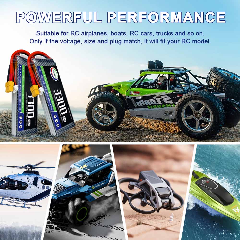 Bateria RC Lipo 2S 3S 4S 5S 6S - 6S Lipo Battery 22.2V 5000Mah avaliação e preço