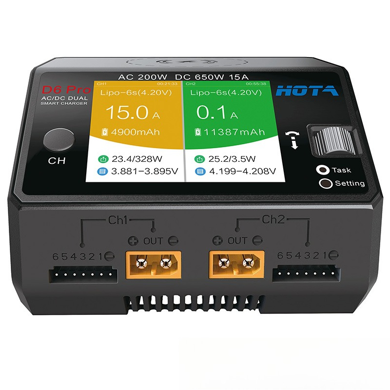 Carregador Balanceador HOTA D6 - Hota D6 Pro Dual Lipo Charger avaliação e preço