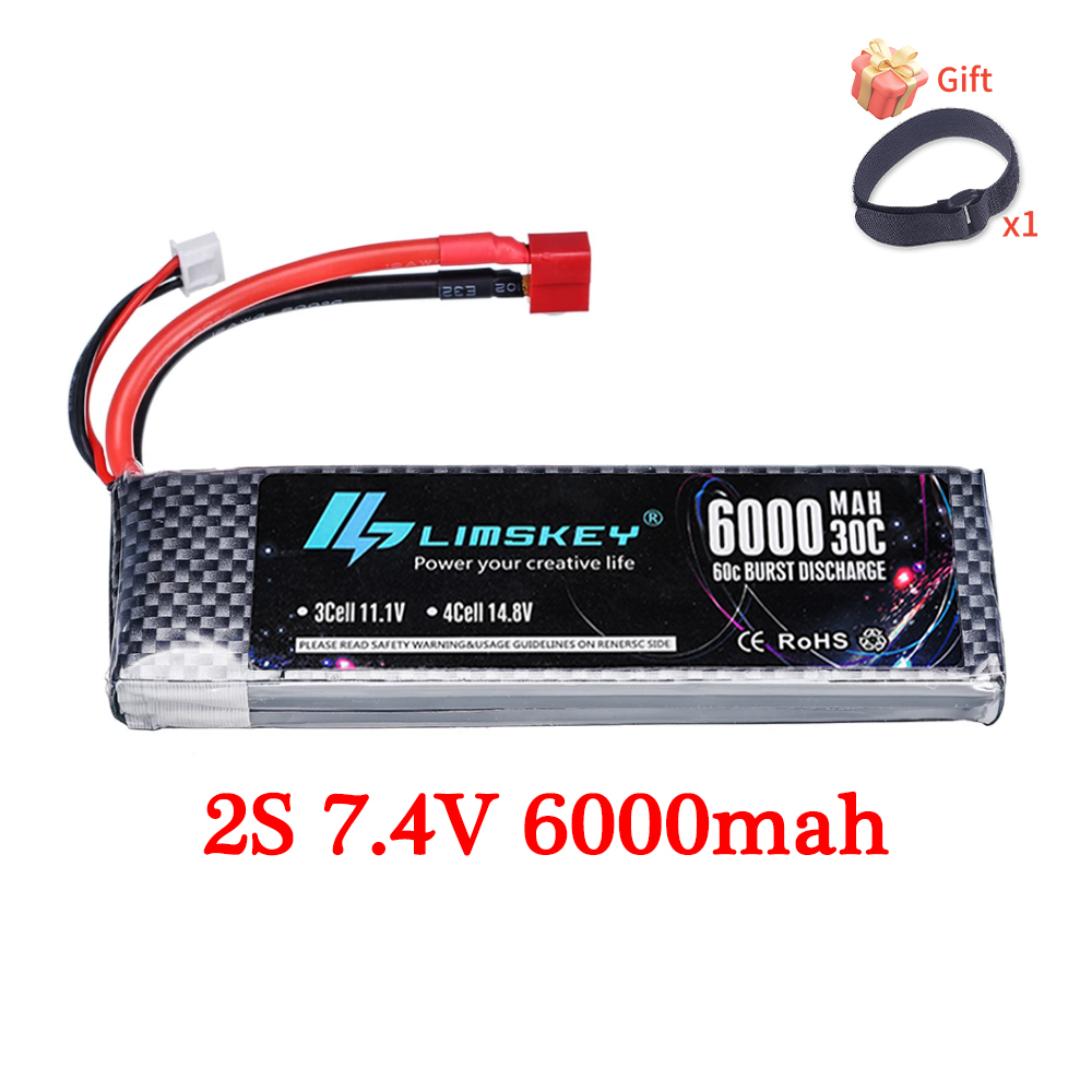 7.4v 11.1v 14.8v 22.2v 6000mah - 4S Lipo Battery 14.8V 6000Mah avaliação e preço