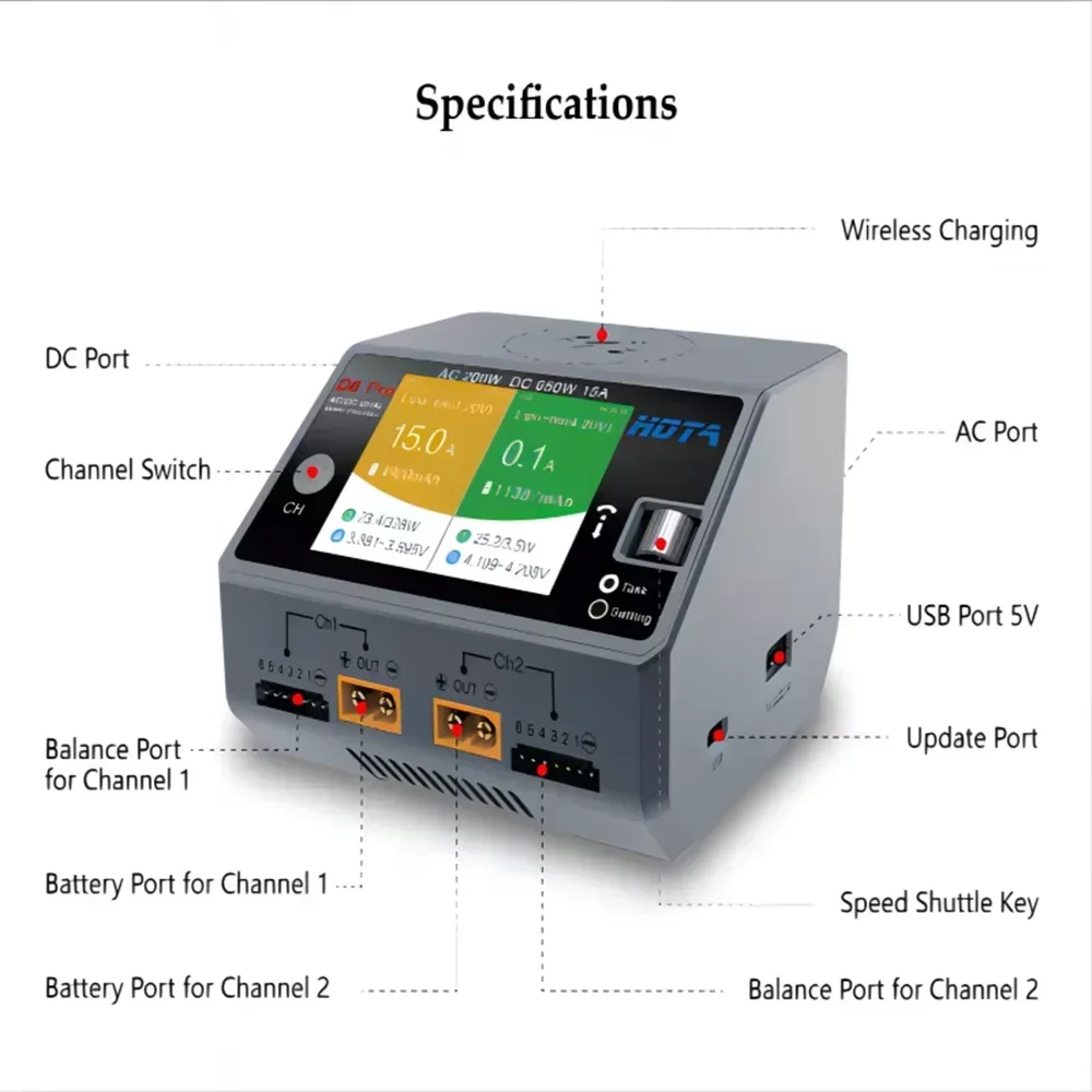 Carregador Inteligente HOTA D6 - Hota D6 Pro Dual Lipo Charger avaliação e preço