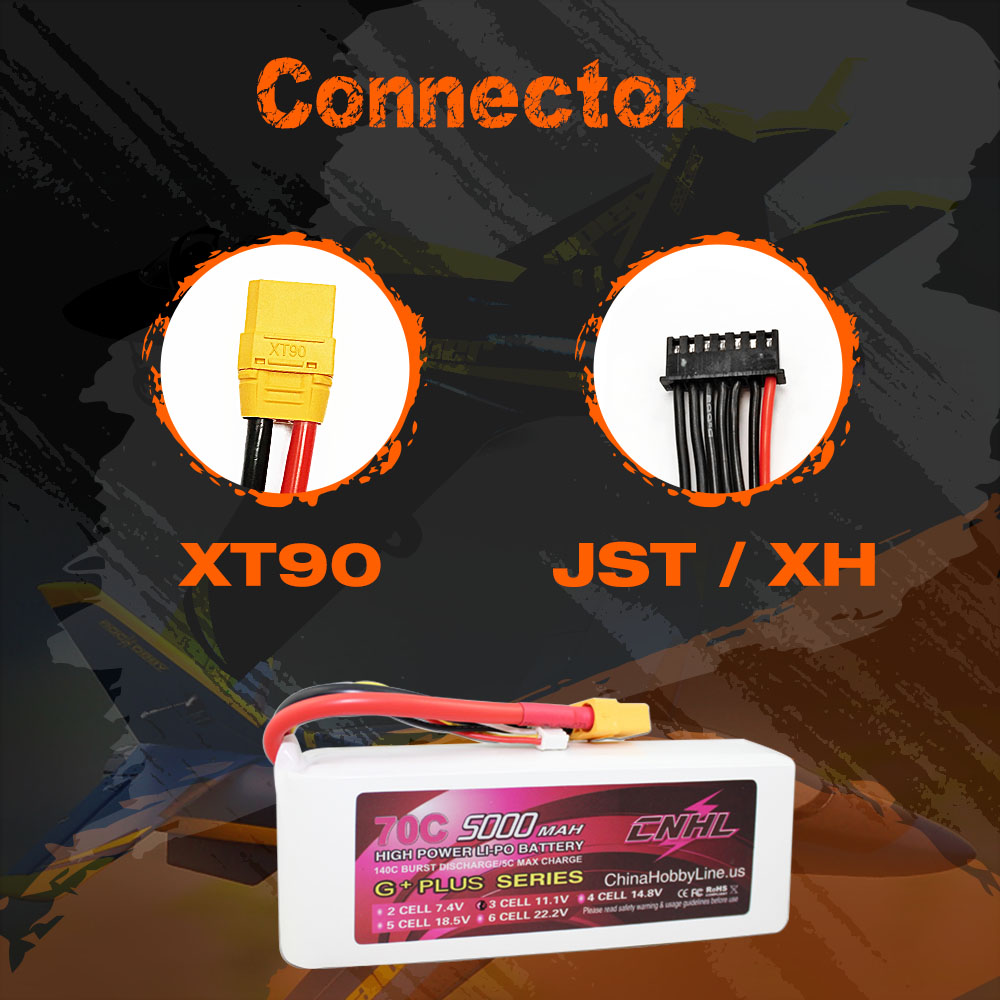 Bateria CNHL-Lipo com XT90 Plu - 6S Lipo Battery 22.2V 5000Mah avaliação e preço