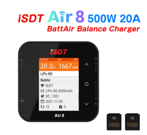 ISDT Air8 500W 20A 2-8S /Q8 MA - Isdt Air8 8S Lipo Charger avaliação e preço