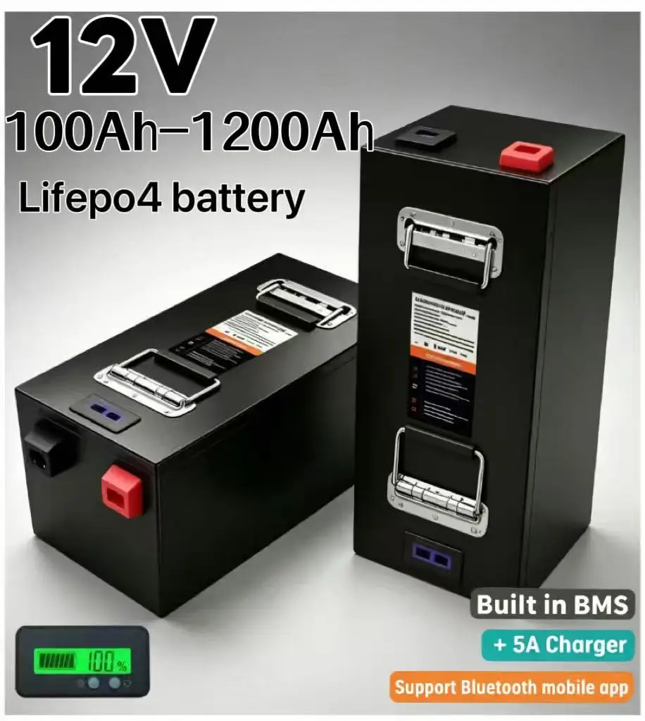 Bateria de lítio LiFePO4 12V d - Lifepo4 12V 100Ah Bms Bluetooth avaliação e preço