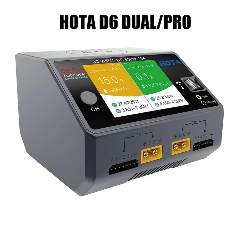 Hota-D6 Carregador Inteligente - Hota D6 Pro Dual Lipo Charger avaliação e preço
