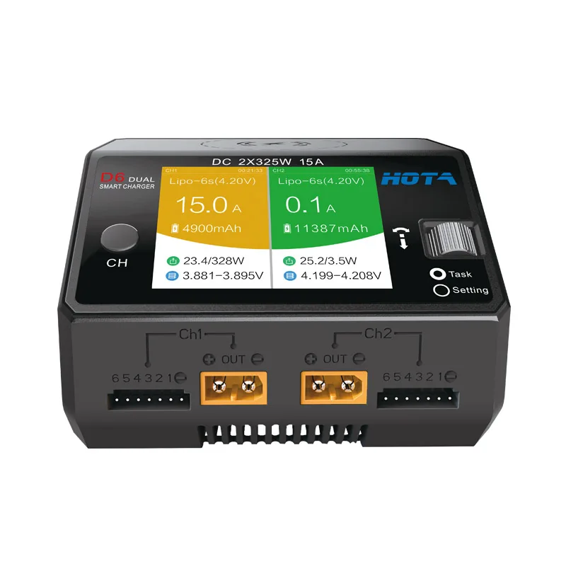 Hota-D6 Carregador Inteligente - Hota D6 Pro Dual Lipo Charger avaliação e preço