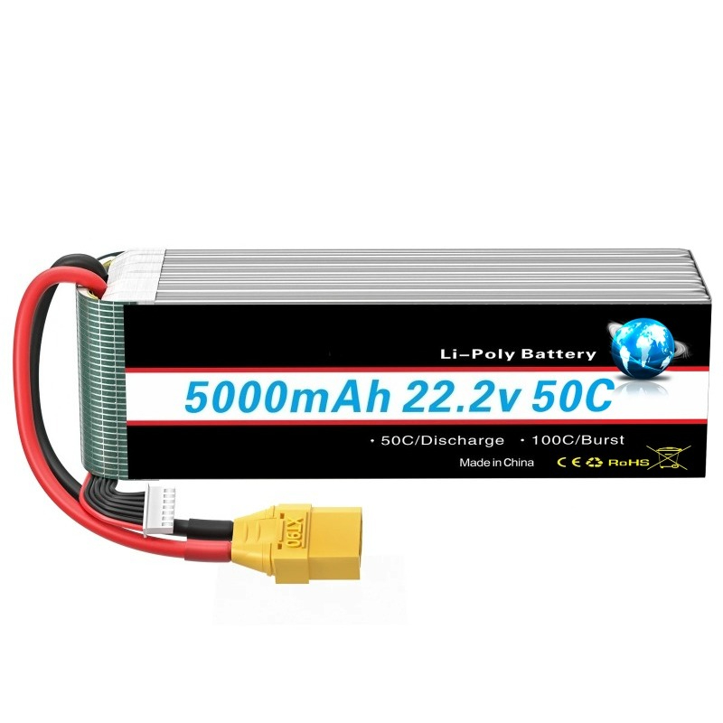 Novo 5000/6000mah 22.2v bateri - 6S Lipo Battery 22.2V 5000Mah avaliação e preço