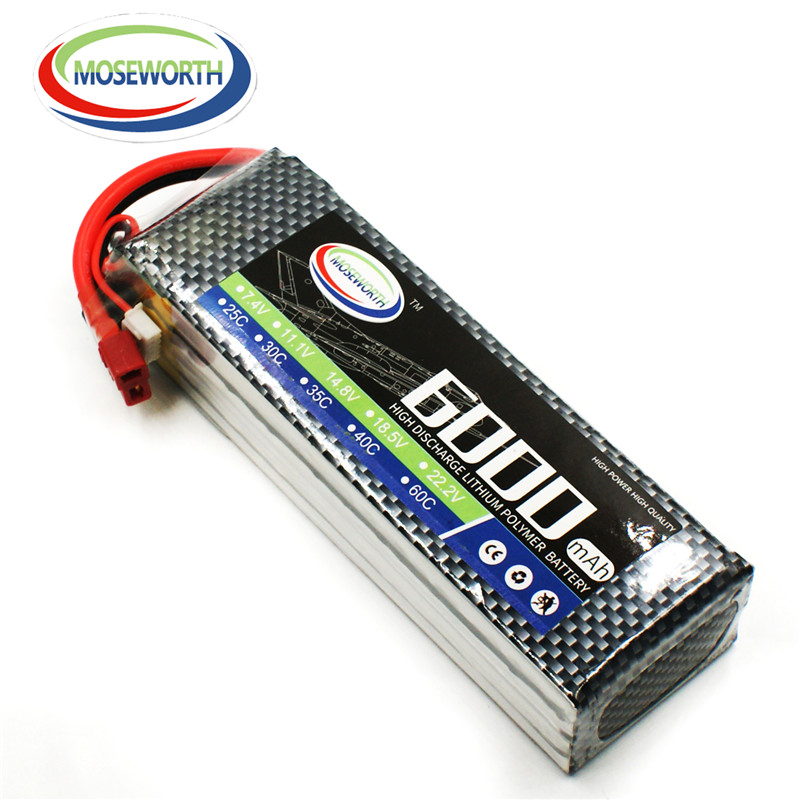 4S 14.8v 6000mah rc brinquedo  - 4S Lipo Battery 14.8V 6000Mah avaliação e preço