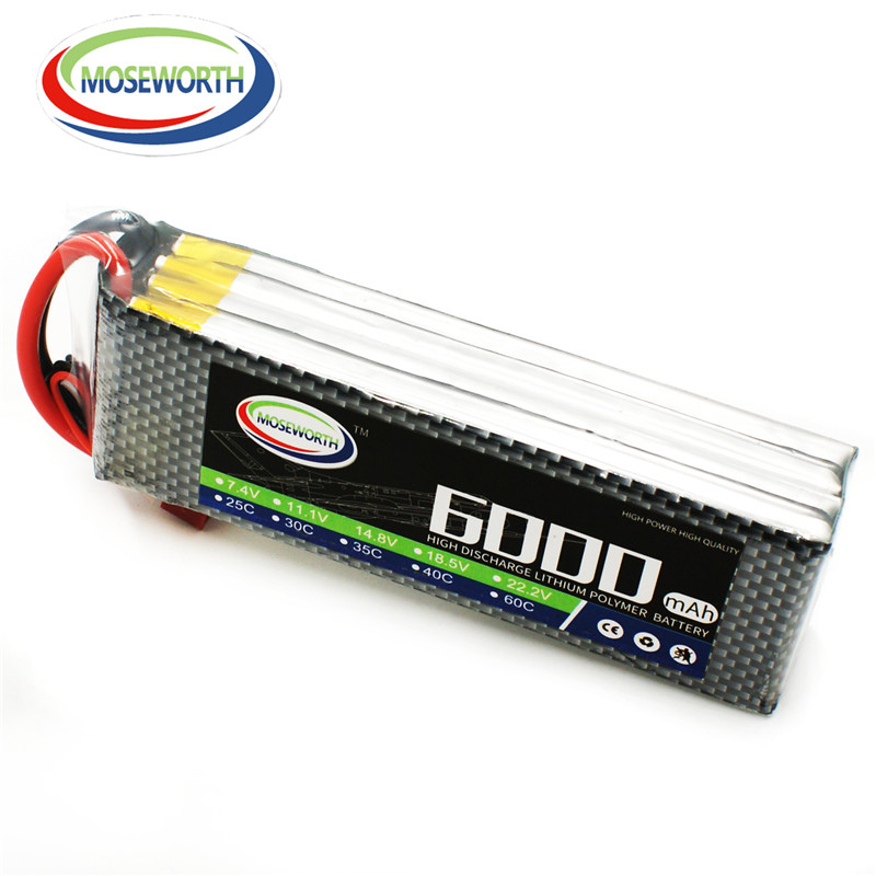 4S 14.8v 6000mah rc brinquedo  - 4S Lipo Battery 14.8V 6000Mah avaliação e preço
