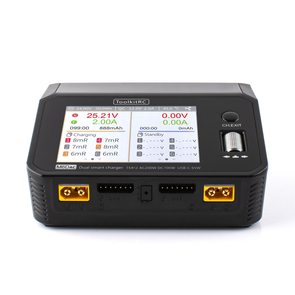 ToolkitRC M6DAC AC 200W DC 700 - Toolkitrc M6Dac Smart Charger avaliação e preço