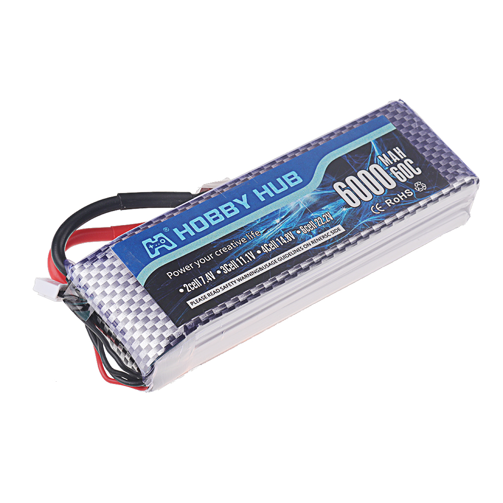 Bateria Lipo 2S 3S 4S 6S 7.4V  - 4S Lipo Battery 14.8V 6000Mah avaliação e preço