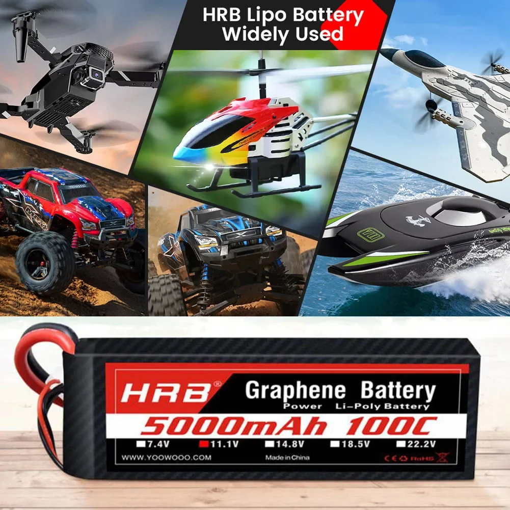 2PC Bateria de grafeno 2S 3S 4 - 6S Lipo Battery 22.2V 5000Mah avaliação e preço