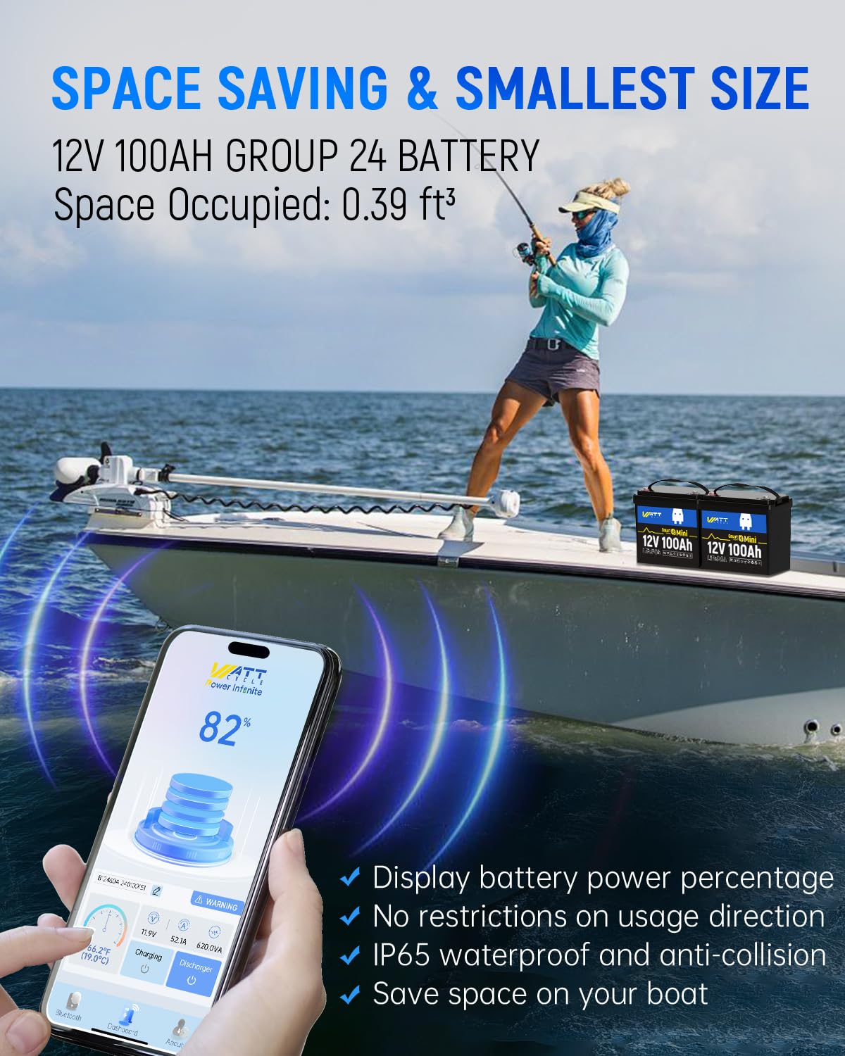 Bateria Mini LiFePO4 12V 100Ah - Lifepo4 12V 100Ah Bms Bluetooth avaliação e preço