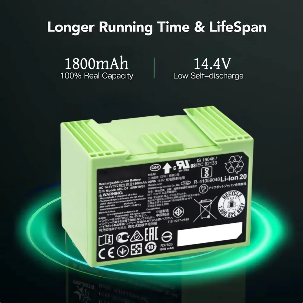 Para irobot roomba i7 bateria  - 4S Lipo Battery 14.8V 6000Mah avaliação e preço
