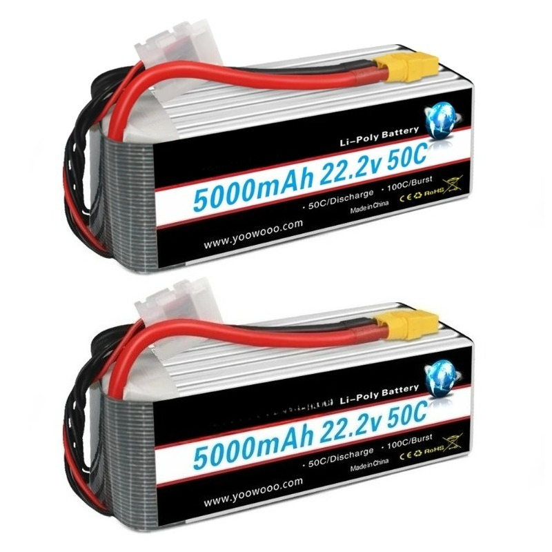 2 Baterias Lipo HRB 22.2v 5000 - 6S Lipo Battery 22.2V 5000Mah avaliação e preço