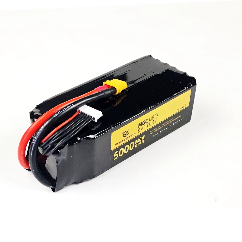 Bateria de Lítio Lipo FPV MGC  - 6S Lipo Battery 22.2V 5000Mah avaliação e preço