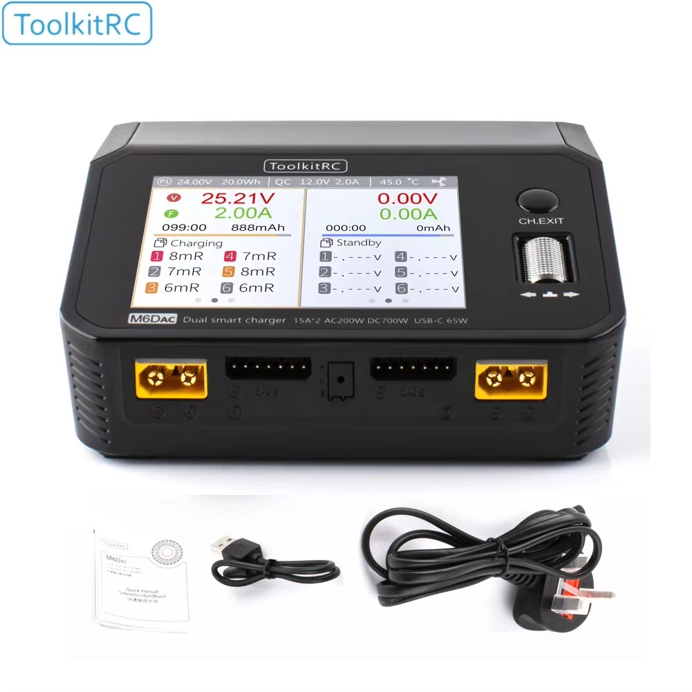 SmCpToolkitRC M6DAC Carregador - Toolkitrc M6Dac Smart Charger avaliação e preço