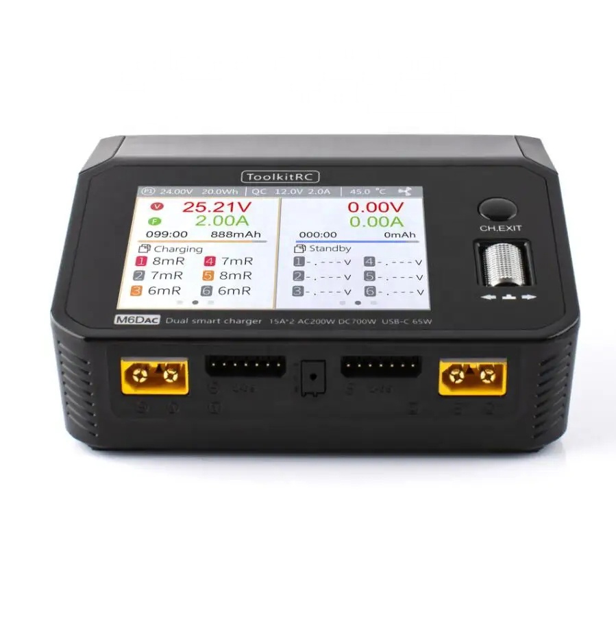 ToolkitRC M6DAC AC 200W DC 700 - Toolkitrc M6Dac Smart Charger avaliação e preço