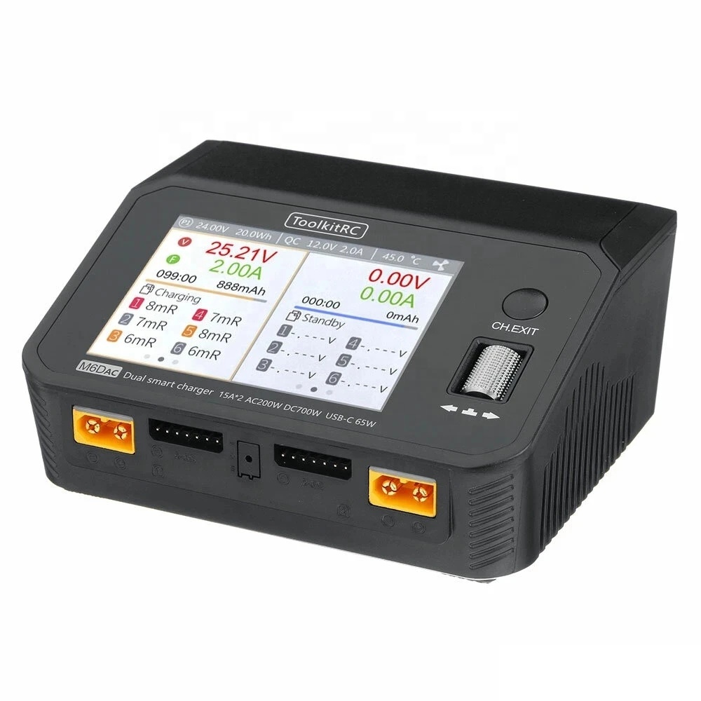 ToolkitRC M6DAC AC 200W DC 700 - Toolkitrc M6Dac Smart Charger avaliação e preço