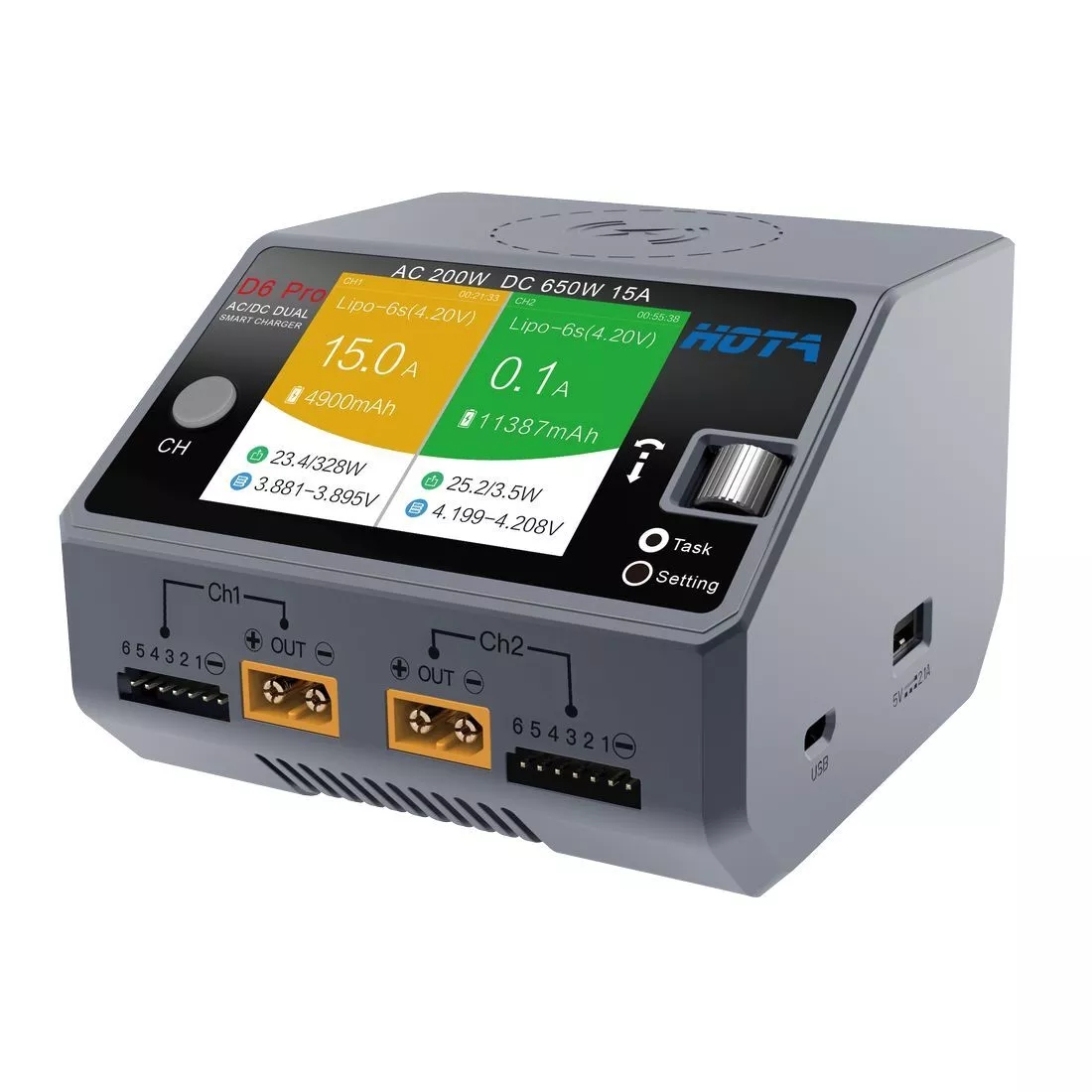 Carregador de Bateria Lipo HOT - Hota D6 Pro Dual Lipo Charger avaliação e preço