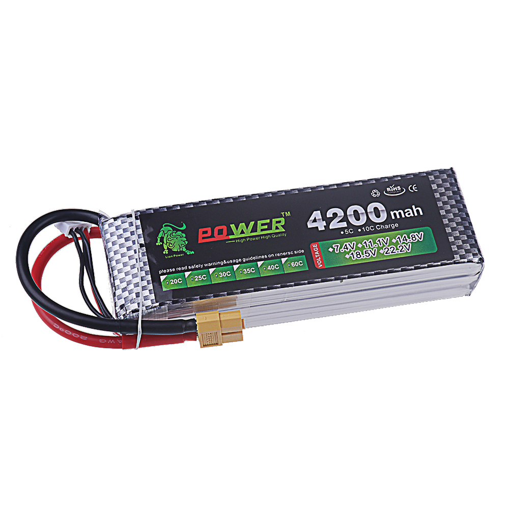Bateria Lipo 4200mAh 5200mAh 6 - 4S Lipo Battery 14.8V 6000Mah avaliação e preço